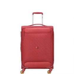 Valise Spinner Chartreuse 68 cm Souple Rouge - Delsey