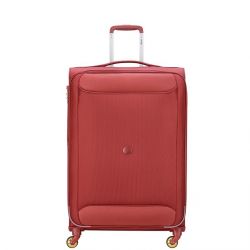 Valise Spinner Chartreuse 68 cm Souple Rouge - Delsey