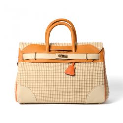 Sac à Main Bryan Pyla S Matelassé Carreaux Sable/Ocre - Mac Douglas