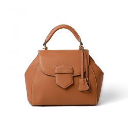 Sac à Main Romy Brasilia en Cuir Chatain - Mac Douglas
