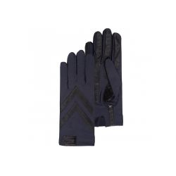 Gants Femme Tissu Extensible Marine/Noir - Isotoner