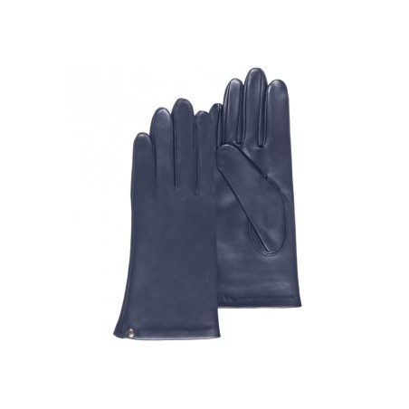 Gants Femme Cuir Agneau Marine - Isotoner