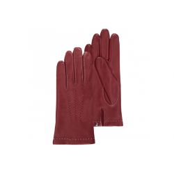 Gants Femme Cuir Agneau Rouge - Isotoner