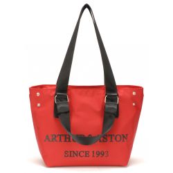 Sac Porté Épaule Lexie en Toile garni de Cuir Vachette - Arthur & Aston
