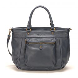 Grand Sac à Main en Cuir Vieilli - Mocca