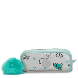 Trousse Triple Gitroy Metallic Doodle en Toile - Kipling