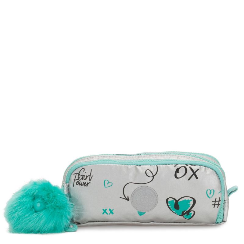 Trousse Triple Gitroy Metallic Doodle en Toile - Kipling Trousse Triple Gitroy Metallic Doodle en Toile - Kipling