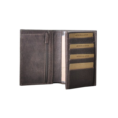Grand Portefeuille en Cuir Vachette Destroy - Arthur & Aston