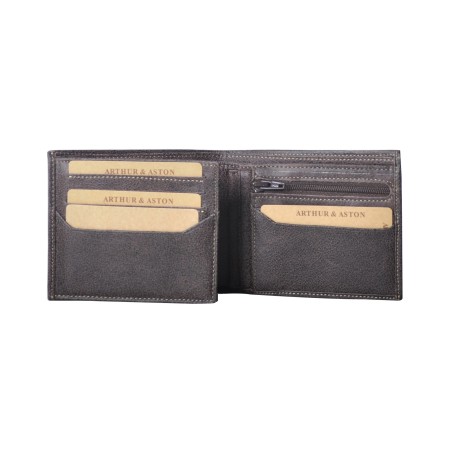 Portefeuille Italien en Cuir Vachette Destroy - Arthur & Aston