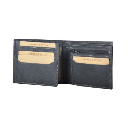 Portefeuille Italien en Cuir Vachette Destroy - Arthur & Aston
