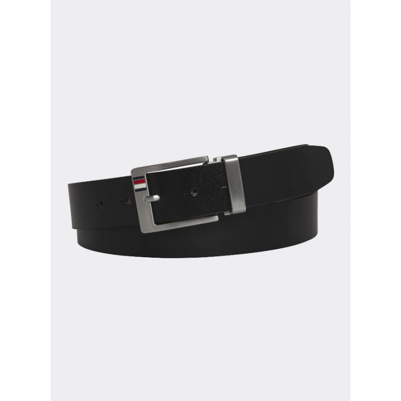Coffret Ceinture Réversible 115cm Noir en Cuir - Tommy Hilfiger Coffret Ceinture Réversible 115cm Noir en Cuir - Tommy Hilfiger