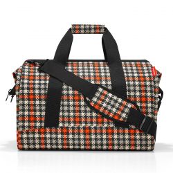 Sac de Voyage Allrounder L Glencheck Red en Toile - Reisenthel