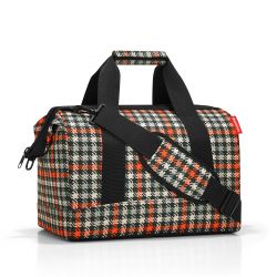 Sac de Voyage Allrounder M Glencheck Red en Toile - Reisenthel