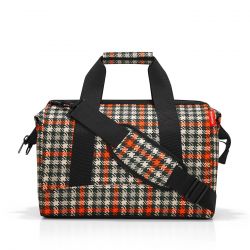 Sac de Voyage Allrounder M Glencheck Red en Toile - Reisenthel