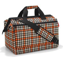 Sac de Voyage Allrounder L Pocket Glencheck Red en Toile - Reisenthel