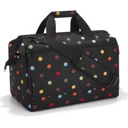 Sac de Voyage Allrounder L Pocket Dots en Toile - Reisenthel