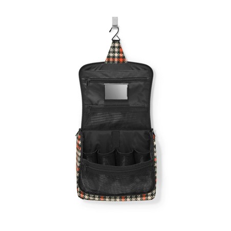 Trousse de Toilette Toiletbag XL Glenchek Red en Toile - Reisenthel