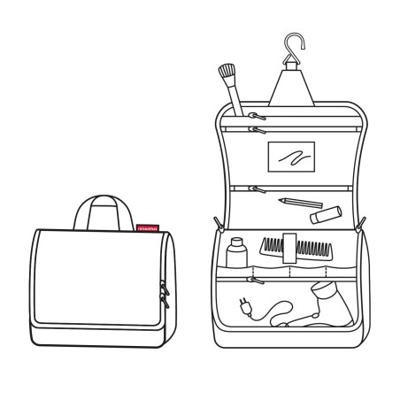 Trousse de Toilette Toiletbag XL Mixed Dots en Toile - Reisenthel