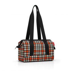 Sac de Voyage Allrounder S Glencheck Red en Toile - Reisenthel