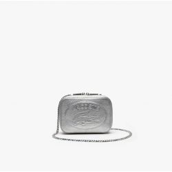 Sac Bandoulière Carré Croco Crew en Cuir - Lacoste