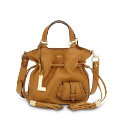 Sac Seau S Premier Flirt en Cuir Cognac - Lancel