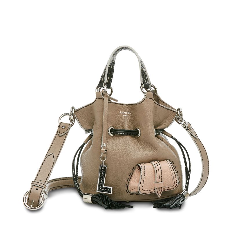 Sac Seau S Premier Flirt en Cuir Camel - Lancel Sac Seau S Premier Flirt en Cuir Camel - Lancel