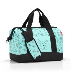 Sac de Voyage Allrounder M Kids Cats And Dogs Mint en Toile - Reisenthel