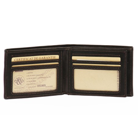 Portefeuille Italien Louis en Cuir Vachette Gras - Arthur & Aston