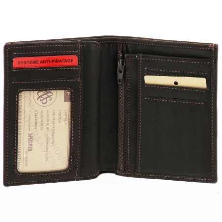 Portefeuille Louis en Cuir Vachette Gras - Arthur & Aston