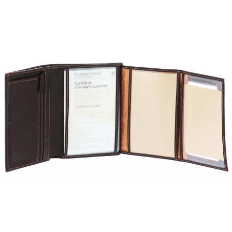 Grand Portefeuille en Cuir Vachette Gras - Arthur & Aston