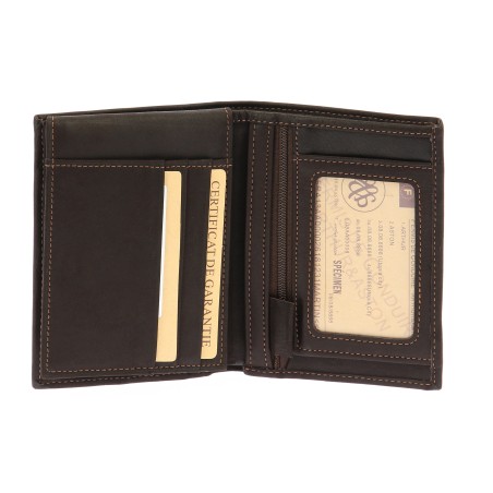 Portefeuille Louis en Cuir Vachette Gras - Arthur & Aston