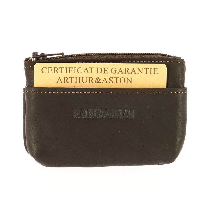 Porte-Monnaie Louis en Cuir Vachette Gras - Arthur & Aston Porte-Monnaie Louis en Cuir Vachette Gras - Arthur & Aston