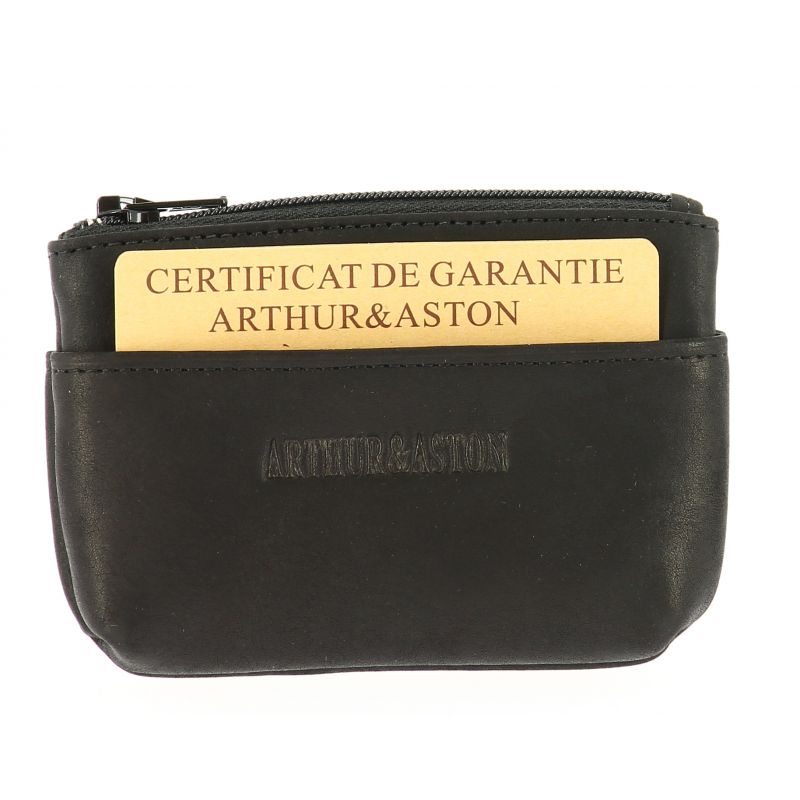 Porte-Monnaie Louis en Cuir Vachette Gras - Arthur & Aston Porte-Monnaie Louis en Cuir Vachette Gras - Arthur & Aston