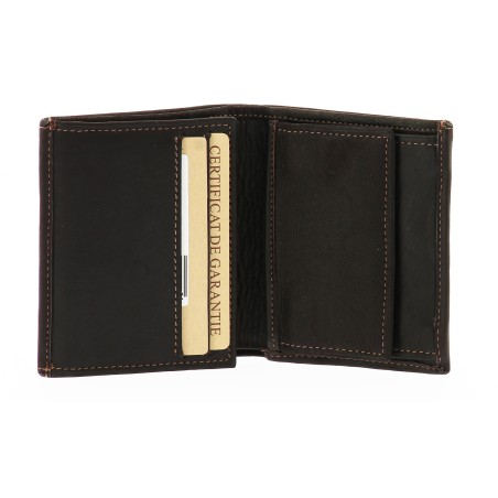 Porte-Monnaie et Cartes Louis en Cuir Vachette Gras - Arthur & Aston