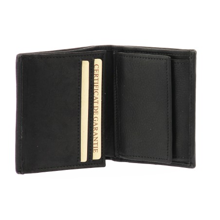 Porte-Monnaie et Cartes Louis en Cuir Vachette Gras - Arthur & Aston