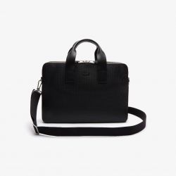 Sac Ordinateur Chantaco en Cuir Noir - Lacoste