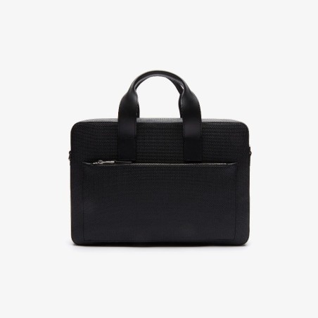 Sac Ordinateur Chantaco en Cuir Noir - Lacoste