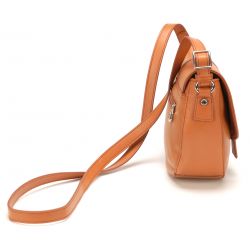Sac Bandoulière à Rabat Délia en Cuir Vachette - Arthur & Aston