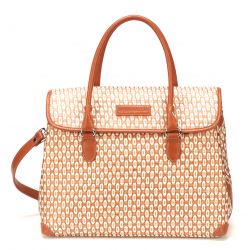 Sac à Main à Rabat Tasha en Toile et Cuir de Vachette - Arthur & Aston