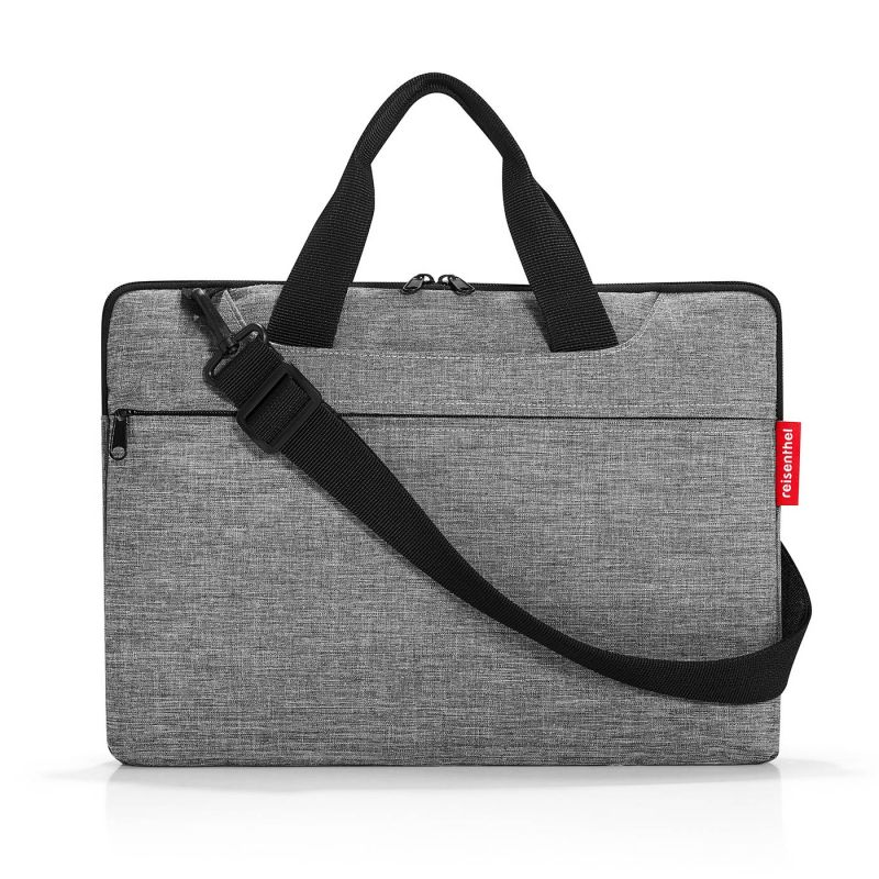 Sacoche Ordinateur Netbookbag Twist Silver en Toile - Reisenthel