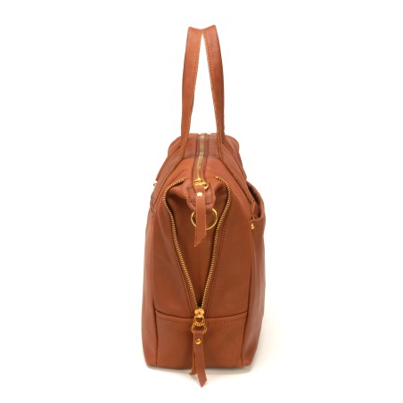 Sac à Main en Cuir de Vachette - Mocca