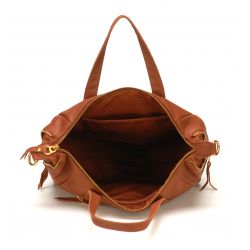 Sac à Main en Cuir de Vachette - Mocca