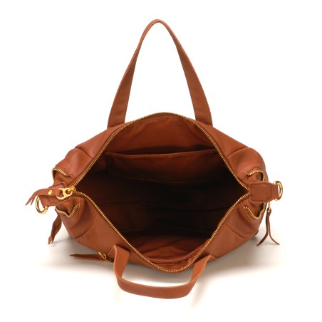 Sac à Main en Cuir de Vachette - Mocca