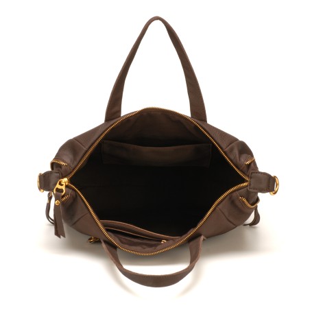 Sac à Main en Cuir de Vachette - Mocca