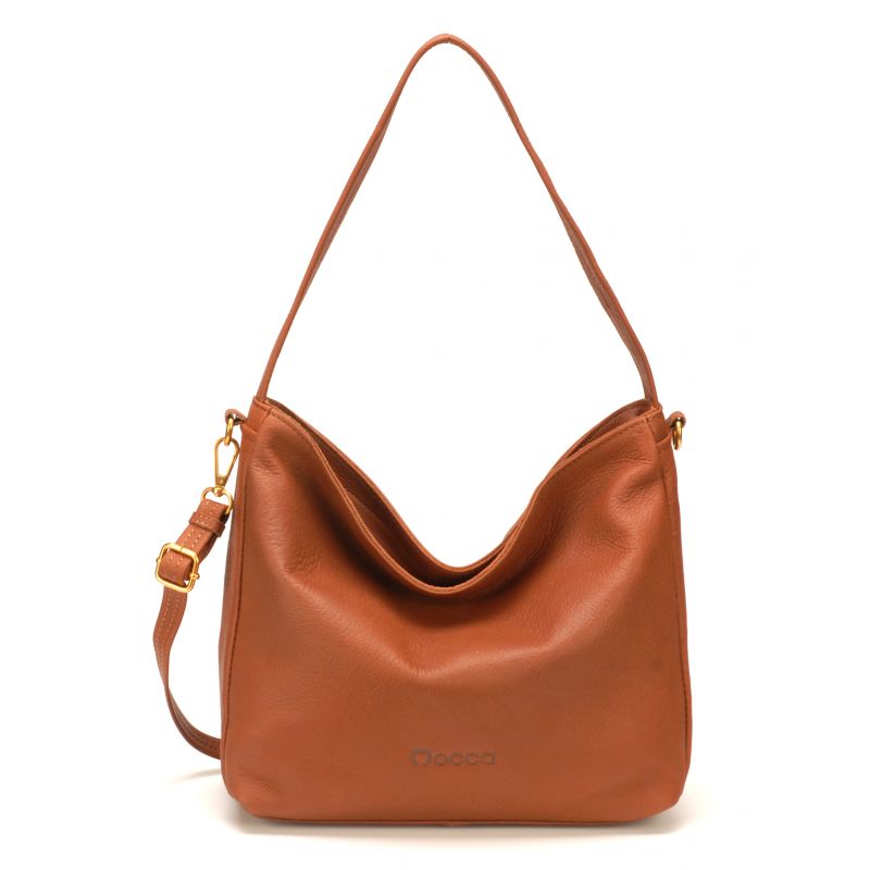 Sac Porté Épaule en Cuir de Vachette - Mocca Sac Porté Épaule en Cuir de Vachette - Mocca