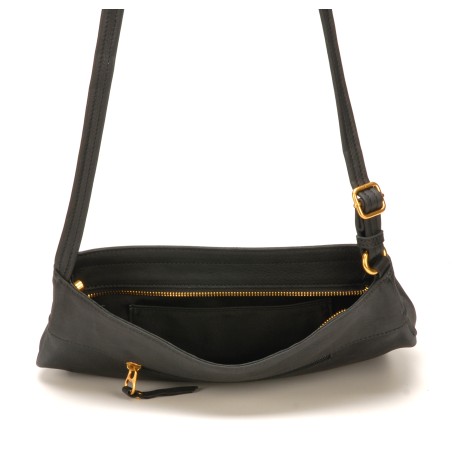 Sac Bandoulière en Cuir de Vachette - Mocca