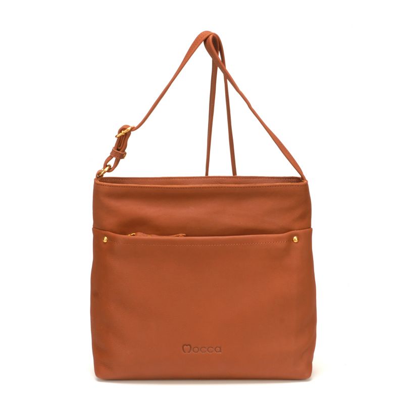 Sac Bandoulière en Cuir de Vachette - Mocca