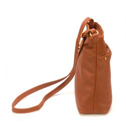 Sac Bandoulière en Cuir de Vachette - Mocca