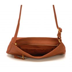 Sac Bandoulière en Cuir de Vachette - Mocca