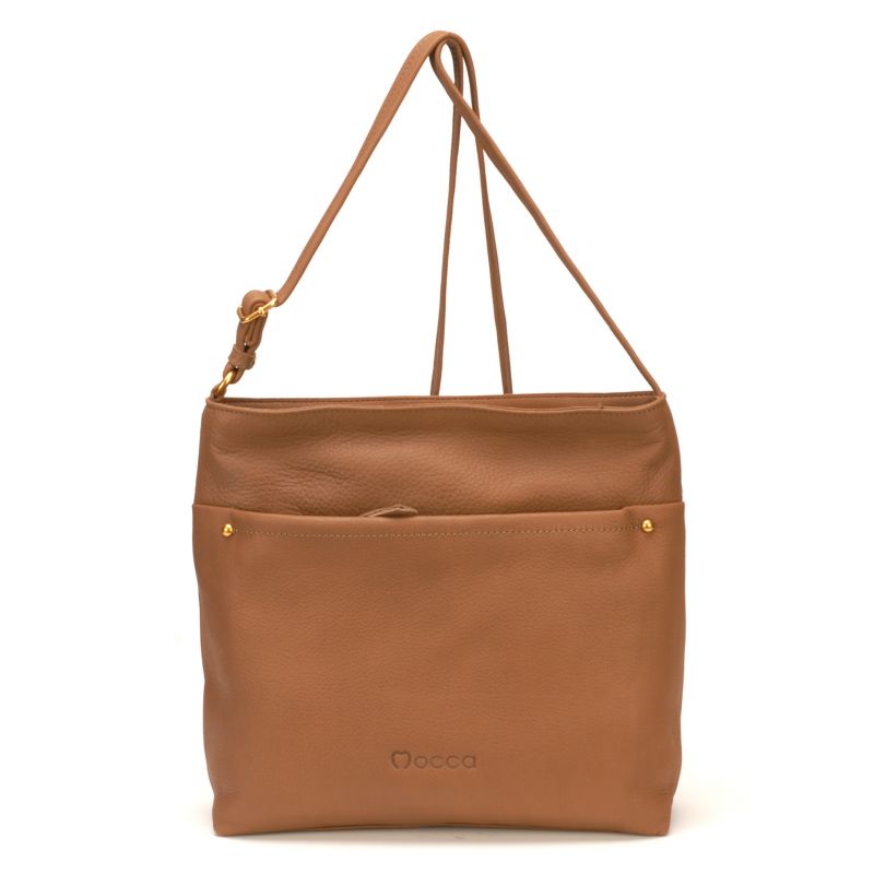 Sac Bandoulière en Cuir de Vachette - Mocca